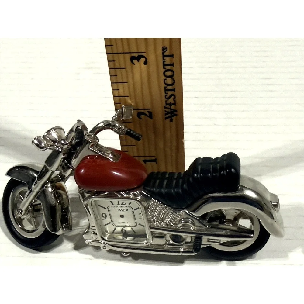 FOSSIL Limited Edition‎ Harley Davidson Chopper Motorcycle Display Clock + TIMEX